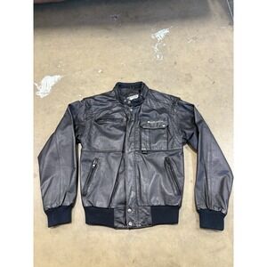 Corvette Designs Official Leather Racing Jacket Size Small See Measurement's